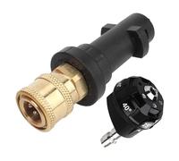 Adattatore per ugello turbo girevole ad alta pressione, 6 in 1, adattatore multifunzione per pistola ad alta pressione, attacco rapido da 1/4 pollici, compatibile con Kärcher K2 K3 K4 K5 K6