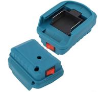 Adattatore per utensile elettrico per terminale BL1830 BL1860 da 18 V (nero | Costruzione in plastica, dimensioni 10 x 4 cm, con interruttore, soluzione di alimentazione fai da te per strumenti