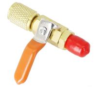 Adattatore per valvola a sfera diritta SAE HVAC da 1/4 di pollice per R410A per R134A per tubo di ricarica Materiale in ottone per sistemi AC