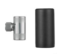 Adattatore per valvola della bicicletta MV Easy per Presta per Dunlop, testa della pompa di ricambio in alluminio con tecnologia basculante per pompa ad aria SKS, 35 mm