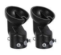 Adattatore per Ventilatore da Soffitto 2 Pezzi per Tetti Inclinati | Supporto in Acciaio Nero, Installazione Semplice e Stabile, per Basi Standard e Case Antiche