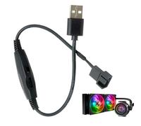 Adattatore Per Ventola Del Case - Convertitore USB PWM 3-Pin/4-Pin | Adattatore Step Up Per Ventilatori Da Case,Per Il Di Raffreddamento Dei Dispositivi Elettronici Per PC, Computer E Desktop