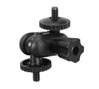Adattatore per vite filettata maschio da 1/4 pollice Borchie a doppia testa per fotocamere DSLR e accessori per microfoni Accessorio per gabbia per fotocamera