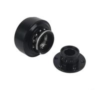 Adattatore per volante a sgancio rapido, per simulatore di corse, per base MOZA R9/R16/R5, design in lega di alluminio, nero/rosso (nero)