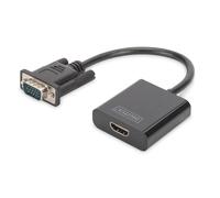 ADATTATORE PERSONAL COMPUTER VGA - MONITOR HDMI CON AUDIO DIGITUS
