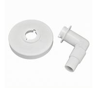 Adattatore Piastra Aspirazione Forma Rotonda Disco Plastica Bianco