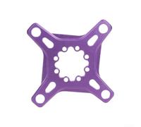 Adattatore Pignone 104BCD 3 Fori Lega Leggera | Design monoblocco saldature, struttura seamless, durata estesa, 3 fori, leggero(8-Bolt Purple)