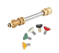 Adattatore pistola idropulitrice, 1/4" Quick Connect Snow Foam Lancia Raccordi con 5 ugelli, Rondella Auto Spray Bacchetta Accoppiatore Adatto per Karcher K2 K3