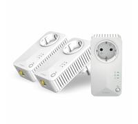 Powerline 600 Triple Pack EU V2 Confezione Tripla di 3 Adattatori Powerline 600 Colore Bianco