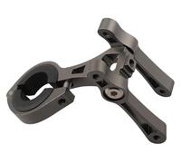 Adattatore portaborraccia for bicicletta in lega di alluminio, supporto for portaborraccia doppio for bici da strada, MTB, bici for bambini, installazione su manubrio e reggisella(Grey)