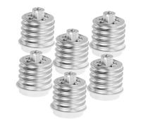 Adattatore Portalampada E40 a E27, Riduttore Lampadina, 6 Pezzi | Metallo e Pbt, Uso in Diverse Sedi, Conversione Versatile per Lampade E27