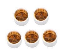 Adattatore Portalampada Gu24 a E26 E27, 5 Pezzi Bianco | Conversione Socket, Pbt e Alluminio, per Plafoniere in Basement e Office