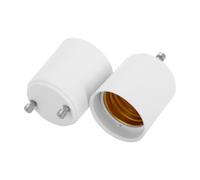 Adattatore Portalampada Gu24 a E26/e27 in Pbt, 2 Pezzi | Connettore della Lampada per Conversione della Base della Lampada, Plug And Play, per Case e Uffici