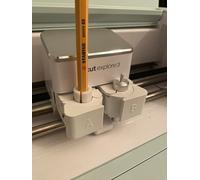Adattatore portapenne compatibile con Cricut Maker/Maker3 Explore 1-3 e Air 1-2 per penne Stabilo (bianco)
