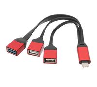 Adattatore portatile da USB C a USB, cavo intrecciato in nylon resistente e trasferimento dati più veloce e stabile per un'integrazione perfetta dei