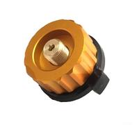 Adattatore portatile per stufa da campeggio con valvola a chiusura automatica, testa di bruciatore a gas a connessione rapida, per escursioni all'aperto, viaggi in spalla, in lega di alluminio leggera