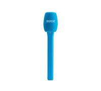 Microfono per interviste blu