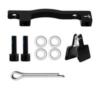 Adattatore post mount da 203 mm, adattatore per sella bicicletta, supporto freno per bicicletta con rondelle, adattatore per pinza freno a disco per bicicletta A - F203 per mountain bike, con un paio