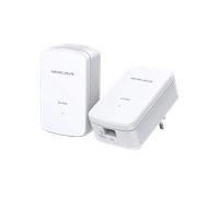 ADATTATORE POWERLINE MERCUSYS MP500P KIT, Gigabit, HomePlug AV2 / IEEE 1901, 2 pz, Velocità di trasferimento 1000 Mbit/s, Numero di porte 1