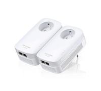 Adattatore Powerline TP-LINK TL-PA9025P KIT AV2000 2x Gigabit con presa integrata