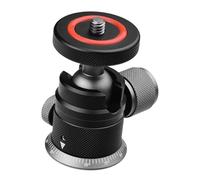 Adattatore preciso per testa a sfera con rotazione di 360 gradi Supporto per treppiede in alluminio per fotocamera Telefono DSLR Adattatore per treppiede a testa sferica piccola
