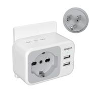 Adattatore Presa Americana Con 2 USB, Adattatore USA Con 2 Prese IT E 1 Presa