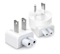 Adattatore presa americana e australiana 2 pezzi, per alimentatori Apple | Spine rimovibili tipo A e I per alimentatori Apple compatibili, ideali per viaggi negli USA, Canada e Australia