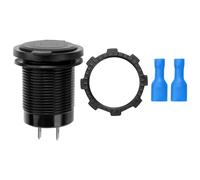 Adattatore presa di corrente per caricabatterie doppio 2USB da 5 V 4,2 A per auto e moto da 12 V e 24 V (blu)