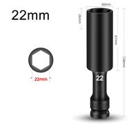 Adattatore presa esagonale acciaio cromato vanadio di alta qualità per tutte le