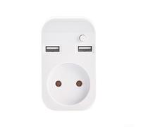 Adattatore Presa Europeo con per interruttore Luce Notte Adattatore | per interruttore on/off, per luce notturna morbida, design compatto, per ideale per camere oscure, risparmio energetico