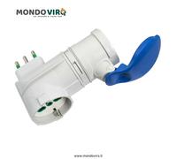 Adattatore presa industriale spina da 16A a 16A CEE 1 Schuko bipasso adattatori