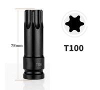 Adattatore presa manicotto a forma di T 1 pz driver stella bit gambo esagonale c