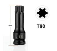 Adattatore presa manicotto a forma di T 1 pz driver stella bit gambo esagonale T