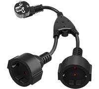 Adattatore Presa Multipla 2 Vie 250V 16A 3680W con Cavo Flessibile IP44 QLOUNI