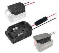 Adattatore Presa per Trapano 18V Adattatore Presa per Trapano | Fusibile 30A integrato, per interruttore on/off, protezione cortocircuito, uscita stabile 12V, installazione facile