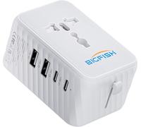 Adattatore Presa Universale Da Viaggio, Universal Travel Adapter Con 2 USB a E 2