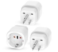 Adattatore Prese USA, 3 pezzi per dispositivi con adattatore USA a Europa