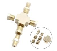 Adattatore Pressione Olio Distributore Sensore Temperatura 1/8"-27 NPT 1/4"-18 NPT, Adattatore Manometro per Monitoraggio Motore