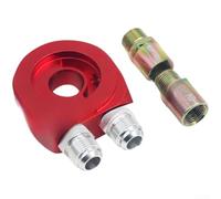Adattatore Pressione Olio Motore Anti-Perdita Garantita(YB002 Red) | Lega alluminio robusta, finitura liscia, tenuta perfetta, previene perdite olio, installazione universale