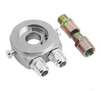 Adattatore Pressione Olio Motore Anti-Perdita Garantita(YB02 - Silver) | Lega alluminio robusta, finitura liscia, tenuta perfetta, previene perdite olio, installazione universale