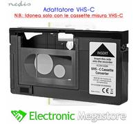 ADATATTATORE PER VIDEOCASSETTE VHS ALTA QUALITA' HQ