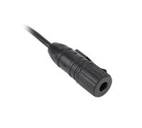 Adattatore PTT per Auricolare Adattatore PTT Plastica Interfaccia da 3,5 mm Clip da Cintura Nera Cavo di Collegamento Facile per Serie TAC