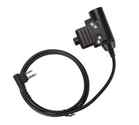 Adattatore Push-to-talk per Cuffia PTT U94, Adattatore PTT a Doppia Spina a Testa M a 2 Pin per Motorola SV10 SV11 SV11D SV21 per Spirit MV11 MV11CV MV12 MV12CV per GTI GTX LTS2000