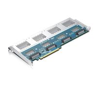 Adattatore quadruplo U.2 a PCIe, adattatore U.2 SFF-8639 senza funzione di biforcazione PCIe, compatibile con Win8/10/11 Linux
