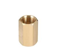 Adattatore raccordo in ottone per riduttore di co2 / o2 e bombola azoto attacco f-f w 21.8 x 1/14 rhe - c5419001