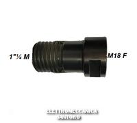 ADATTATORE RACCORDO PER CORONA FORETTO DIAMANTATO DA 1" 1/4 MASCHIO M18 FEMMINA