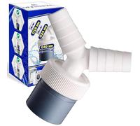 Adattatore Raccordo Scarico Lavatrice con Uscita per Tubo Ø40 mm e Ingresso Ø18-24 mm - Sdoppiatore Pipetta Y è Realizzato in ABS per Tubo Scarico Lavastoviglie - Garanzia di 10 Anni - MONTERAL