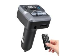 Adattatore radio per auto, trasmettitore FM wireless | Aux Music Adapter trasmettitore radio wireless | lettore MP3 - ricevitore audio 2 USB ricarica FM - caricabatteria per auto per telefoni