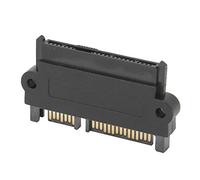 Adattatore Raid per disco rigido SATA, SAS da 22 pin a SATA a 7 pin con convertitore di porte di alimentazione a 15 pin, supporto fino a 6 Gbps SATA III, HDD SAS SFF 8482 a controller SATA(black)