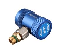Adattatore rapido CA per auto Accoppiatori di riempimento liquido per fluoruro a bassa pressione Kit connettori HS1234YF Ottone durevole Acciaio inossidabile Diritto bidirezionale